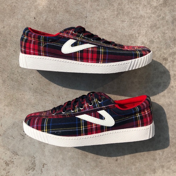 Tretorn Shoes - TRETORN Red Plaid Sneakers (BRAND NEW)
